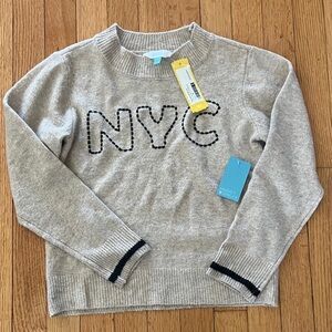 Market & Spruce Light Gray NYC Kids Sweater